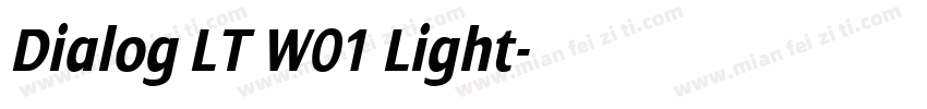 Dialog LT W01 Light字体转换